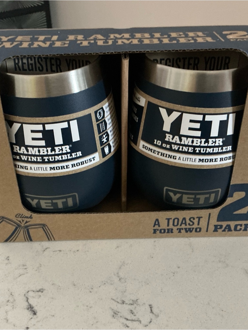 Yeti 10 oz 2-pack tumbler navy blue